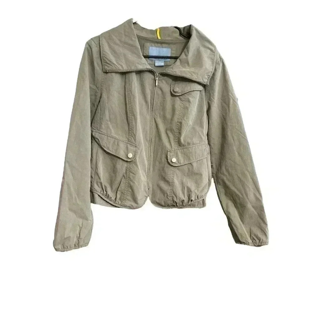 NINE WEST SIZE LARGE GREEN JACKET